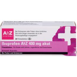 IBUPROFEN AbZ 400 mg akut Filmtabletten 20 St.
