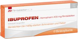 IBUPROFEN Hemopharm 400 mg Filmtabletten 20 St Filmtabletten