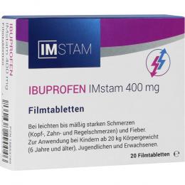 Ein aktuelles Angebot für IBUPROFEN IMstam 400 mg Filmtabletten 20 St Filmtabletten  - jetzt kaufen, Marke IMstam healthcare GmbH.