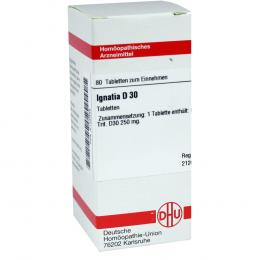 Ein aktuelles Angebot für IGNATIA D 30 Tabletten 80 St Tabletten  - jetzt kaufen, Marke DHU-Arzneimittel GmbH & Co. KG.