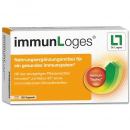 Ein aktuelles Angebot für immunLoges® 120 St Kapseln Immunsystem stärken - jetzt kaufen, Marke Dr. Loges + Co. GmbH.