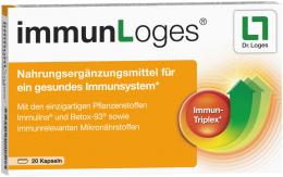 Ein aktuelles Angebot für immunLoges® 20 St Kapseln Immunsystem stärken - jetzt kaufen, Marke Dr. Loges + Co. GmbH.