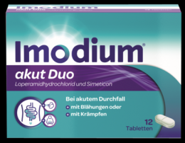 IMODIUM akut Duo 2 mg/125 mg Tabletten 12 St