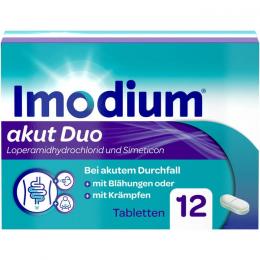 IMODIUM akut Duo 2 mg/125 mg Tabletten 12 St.