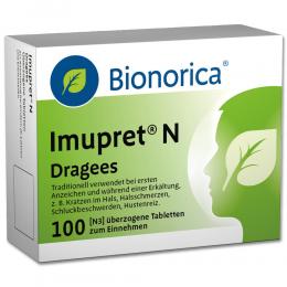 Ein aktuelles Angebot für IMUPRET N Dragees 100 St Überzogene Tabletten Grippemittel - jetzt kaufen, Marke Bionorica SE.