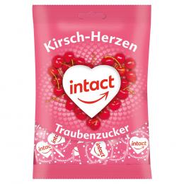 INTACT Traubenzucker Beutel Herzen 75 g Bonbons