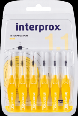 INTERPROX reg mini gelb Interdentalbrste Blister 6 St