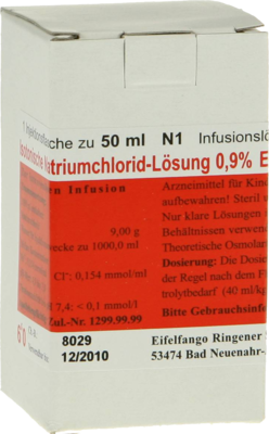 ISOTONISCHE NaCl Lsung 0,9% Eifelfango 50 ml