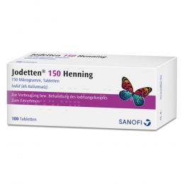 Jodetten 150 Henning 100 St Tabletten