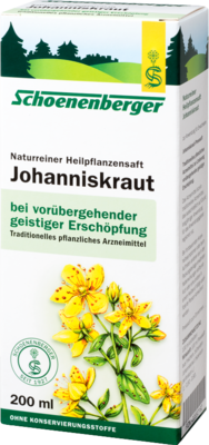 JOHANNISKRAUT SAFT Schoenenberger Heilpfl.Sfte 3X200 ml