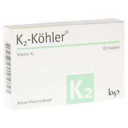 Ein aktuelles Angebot für K2-Köhler 20 St Kapseln Vitaminpräparate - jetzt kaufen, Marke Köhler Pharma GmbH.