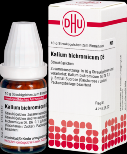 KALIUM BICHROMICUM D 6 Globuli 10 g