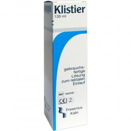 Ein aktuelles Angebot für KLISTIER 130 ml Klistiere Verstopfung - jetzt kaufen, Marke Fresenius Kabi Deutschland GmbH.