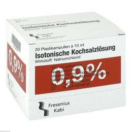Ein aktuelles Angebot für KOCHSALZLÖSUNG 0,9% Pl.Fresenius Injektionslsg. 20 X 10 ml Injektionslösung Wunddesinfektion - jetzt kaufen, Marke Fresenius Kabi Deutschland GmbH.