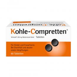 Ein aktuelles Angebot für KOHLE COMPRETTEN 60 St Tabletten Durchfall - jetzt kaufen, Marke Klinge Pharma GmbH.