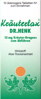 KRUTERLAX Dr.Henk 15 mg Kruterdrag.z.Abfhren 10 St