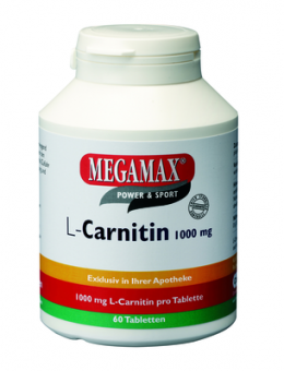 L-CARNITIN 1000 mg Megamax Tabletten 180 g