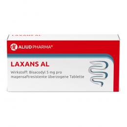 Ein aktuelles Angebot für LAXANS AL magensaftresistente überzogene Tabletten 30 St Tabletten magensaftresistent Verstopfung - jetzt kaufen, Marke ALIUD Pharma GmbH.
