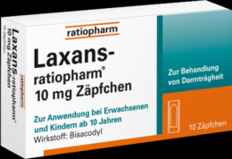 LAXANS-ratiopharm 10 mg Zpfchen 10 St