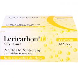 LECICARBON E CO2 Laxans Erwachsenensuppositorien 100 St.