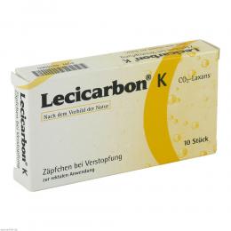 LECICARBON K CO2 Laxans Kindersuppositorien 10 St Kinder-Suppositorien