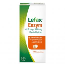LEFAX Enzym Kautabletten 100 St Kautabletten