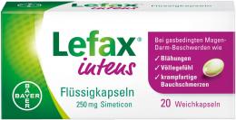 LEFAX intens Flüssigkapseln 250 mg Simeticon 20 St Weichkapseln
