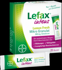 LEFAX intens Lemon Fresh Mikro Granul.250 mg Sim. 20 St