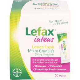 LEFAX intens Lemon Fresh Mikro Granul.250 mg Sim. 50 St.