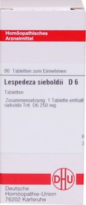 LESPEDEZA SIEBOLDII D 6 Tabletten 80 St