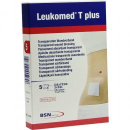 LEUKOMED transp.plus sterile Pflaster 5x7,2 cm 5 St Pflaster