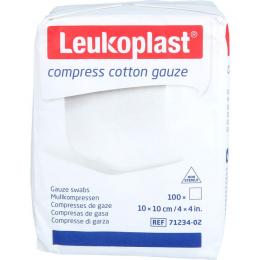 LEUKOPLAST compress Cotton Gauze 10x10cm unst.8f 100 St.