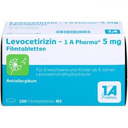 LEVOCETIRIZIN-1A Pharma 5 mg Filmtabletten 100 St.