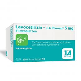 LEVOCETIRIZIN-1A Pharma 5 mg Filmtabletten 100 St Filmtabletten
