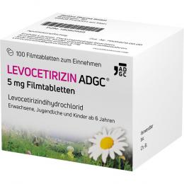 LEVOCETIRIZIN ADGC 5 mg Filmtabletten 100 St Filmtabletten