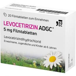 LEVOCETIRIZIN ADGC 5 mg Filmtabletten 20 St Filmtabletten