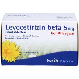 LEVOCETIRIZIN beta 5 mg Filmtabletten 100 St.