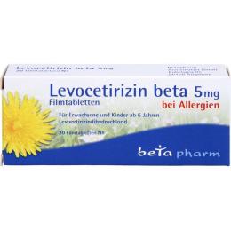 LEVOCETIRIZIN beta 5 mg Filmtabletten 20 St.