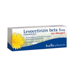 LEVOCETIRIZIN beta 5 mg Filmtabletten 50 St Filmtabletten