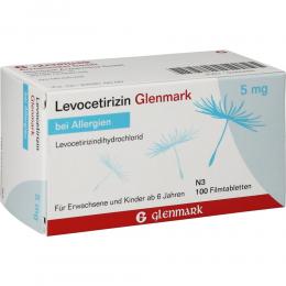 LEVOCETIRIZIN Glenmark 5 mg Filmtabletten 100 St Filmtabletten