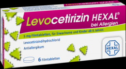 LEVOCETIRIZIN HEXAL bei Allergien 5 mg Filmtabl. 6 St