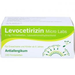 LEVOCETIRIZIN Micro Labs 5 mg Filmtabletten 100 St.