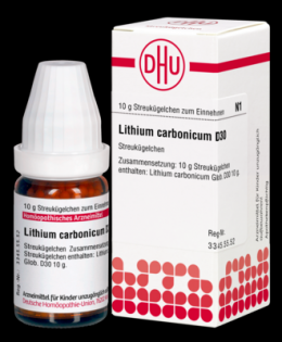 LITHIUM CARBONICUM D 30 Globuli 10 g