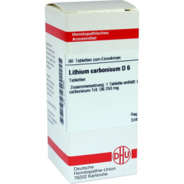 LITHIUM CARBONICUM D 6 Tabletten 80 St