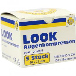 Ein aktuelles Angebot für LOOK Augenkompressen 5 St Kompressen Augen & Ohren - jetzt kaufen, Marke ERENA Verbandstoffe GmbH & Co. KG.