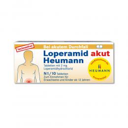 Loperamid akut Heumann Tabletten 10 St Tabletten