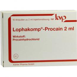 LOPHAKOMP Procain 2 ml Injektionslösung 10 X 2 ml Injektionslösung