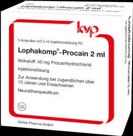 LOPHAKOMP Procain 2 ml Injektionslsung 5X2 ml