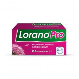 Lorano® Pro bei Allergie – Die Allergietabletten für alle Heuschnupfen-Symptome 100 St Filmtabletten