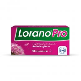 Lorano® Pro bei Allergie – Die Allergietabletten für alle Heuschnupfen-Symptome 18 St Filmtabletten
